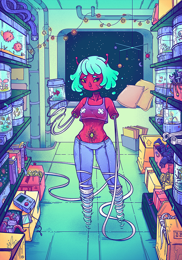 S P A C E A N - The Exhibition - 1 by Miyaou