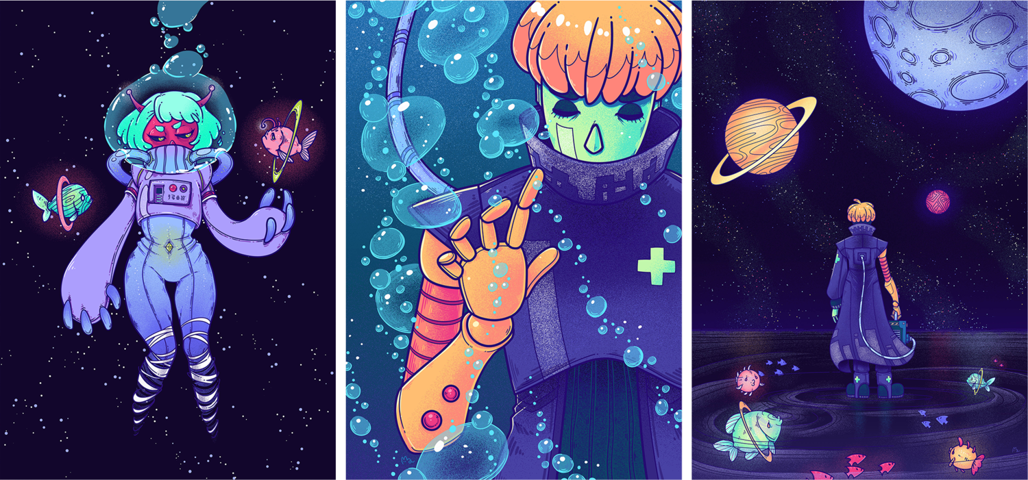 S P A C E A N - The Exhibition - 1 by Miyaou