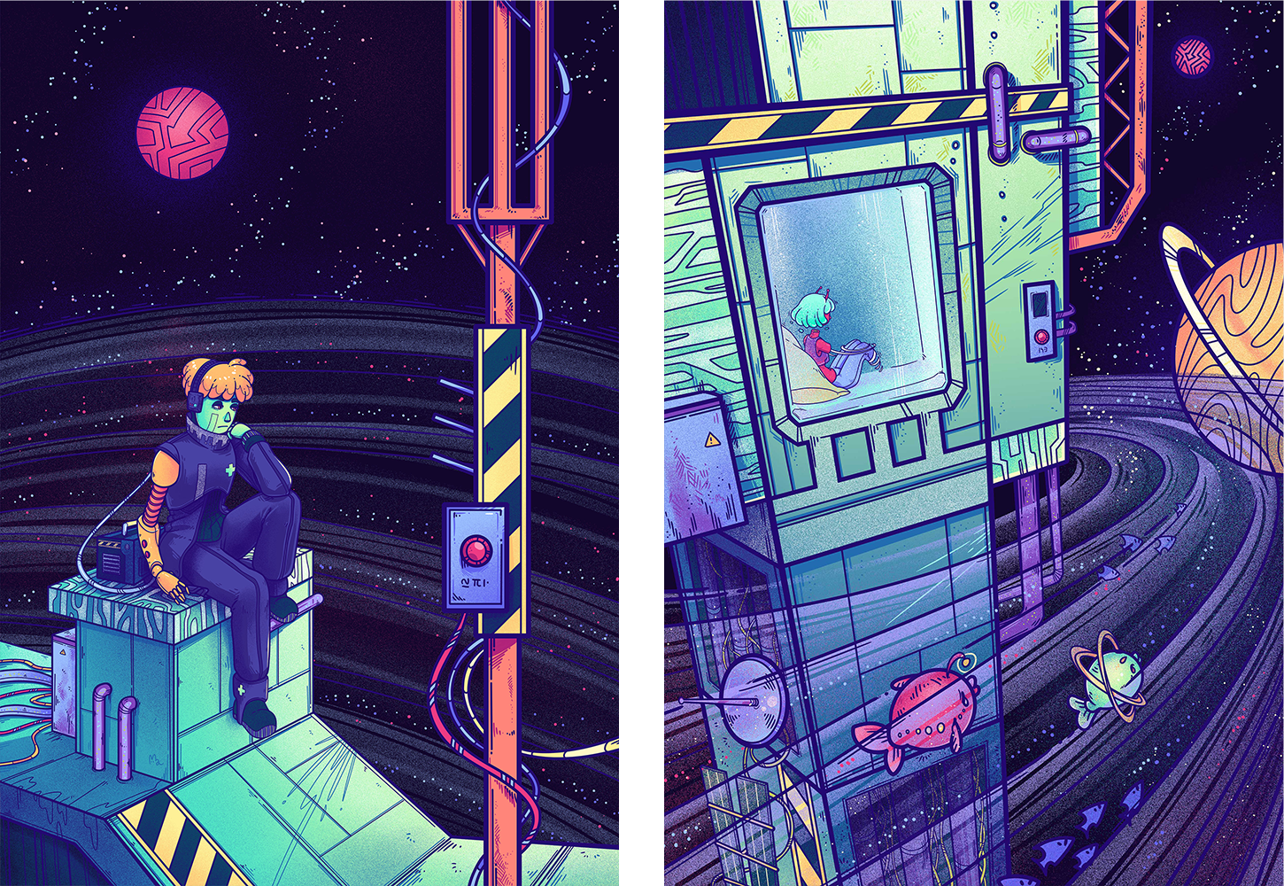 S P A C E A N - The Exhibition - 1 by Miyaou