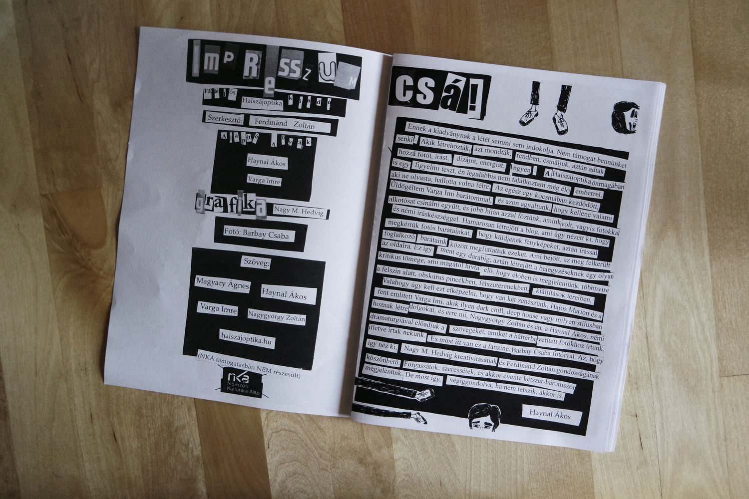 Halsz&aacute;joptika fanzine 1. sz&aacute;m - 1 by Nagy M. Hedvig